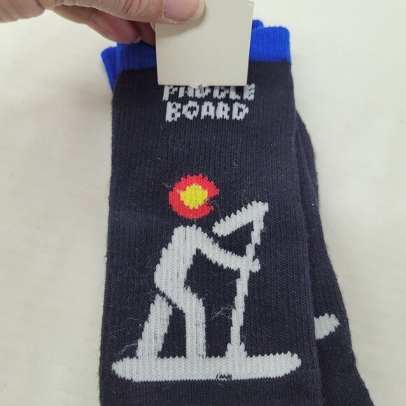 Colisco Sock Stand Up Paddle Board Black Graphic Bamboo OS Hiking New - Picture 7 of 8